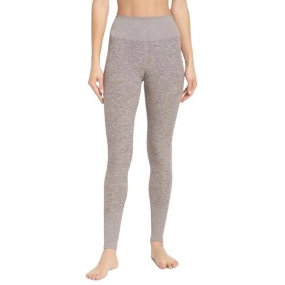 ALO Yoga Pants - Alo Yoga Alosoft High Waist Lounge Leggings Gravel Heather Light Brown L